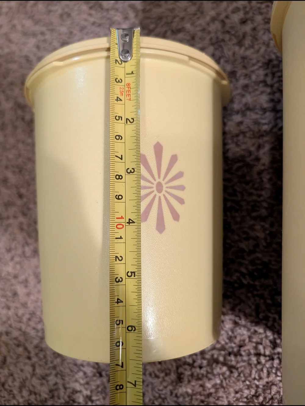 Tupperware Cream Storage Container Lid - Embossed Logo